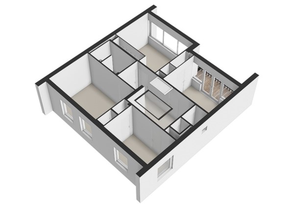 Plattegrond - Insulindeweg 30, 2612 EM Delft - Insulindeweg 30_1e verdieping_3D.jpg